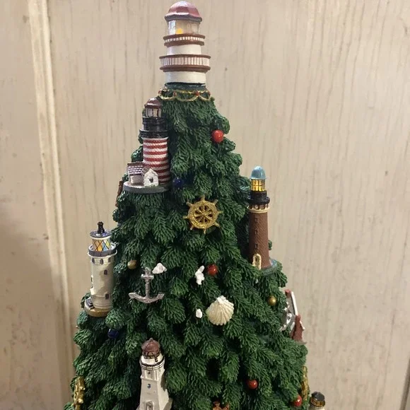 Danbury Mint Captain's Lighthouse Christmas Tree Complete w/ Accessories & Box - Picture 8 of 16